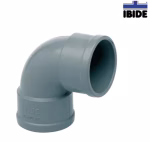 Codo de PVC Evacuación Serie B 87° Hembra-Hembra Ø32 mm Ibide