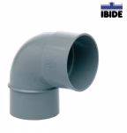 Codo de PVC Evacuación Serie B 87° Macho-Hembra Ø32 mm Ibide
