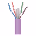 Cable de Red U/UTP Cat6 Televes LSFH Violeta (Bobina de 305 m)
