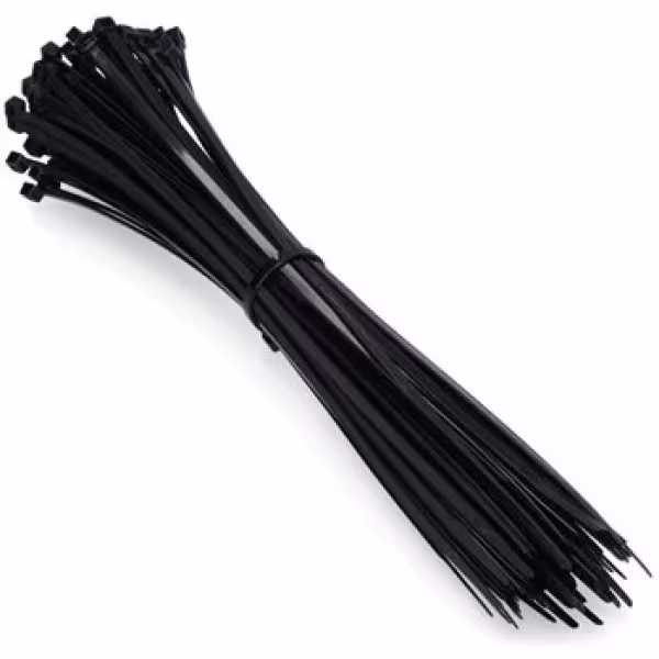 BRIDA NYLON NEGRA 2.5x98 (100 PZ)