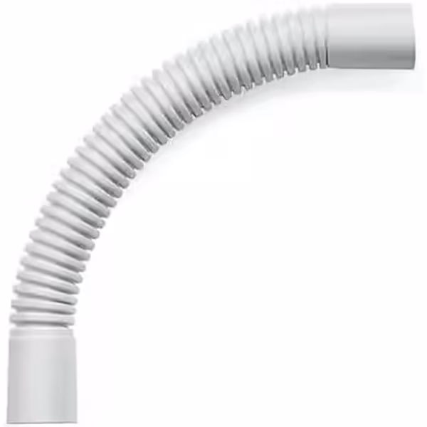 Curva Flexible PVC Enchufable Aiscan Ø50mm Gris
