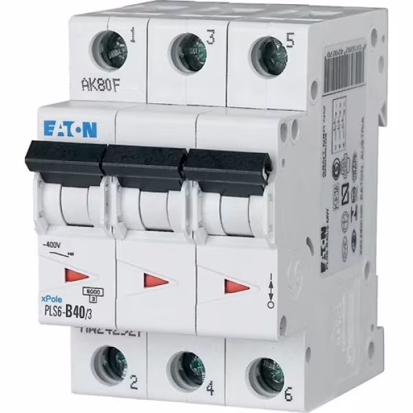 Interruptor automático Eaton 3P 40A PLS6-C40 6kA